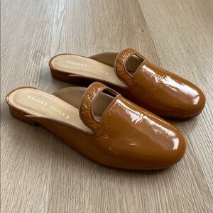 Salone Monet Brown Slide On Mules